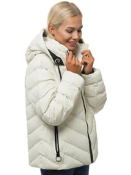Kurtka damska zimowa ecru OZONEE N/5947