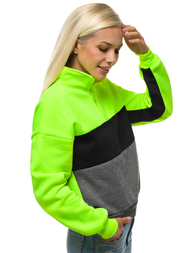 Жіноча Толстовка Жовта-неон OZONEE JS/KSW2021