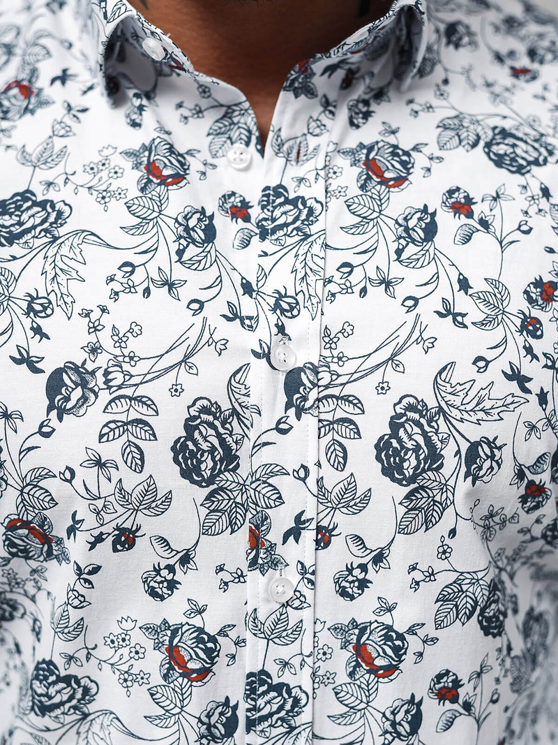 Koszula męska biała OZONEE O/V39