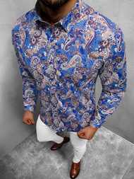 Koszula męska niebieska OZONEE B/G46