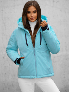 Kurtka damska zimowa jasno-niebieska OZONEE JS/HH012/41Z