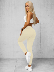 Legginsy damskie ecru OZONEE O/K9-J