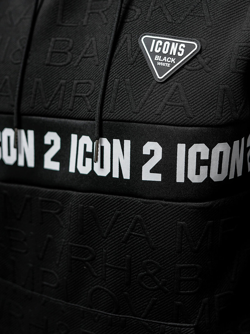 Толстовка чоловіча чорна OZONEE JS/3B573