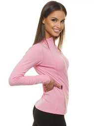 Bluza damska rozpinana jasno-różowa OZONEE JS/HD152/25