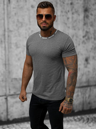 T-shirt męski grafitowy OZONEE JS/8T228/5
