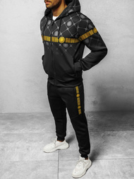 Komplet dresowy męski czarny OZONEE O/HM685Z