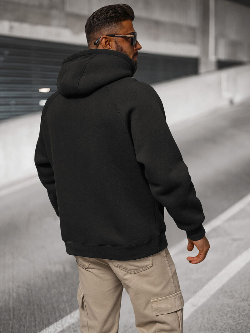 Толстовка чорна OZONEE O/SWE23040Z