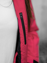 Kurtka damska zimowa różowa OZONEE JS/HH012/28Z