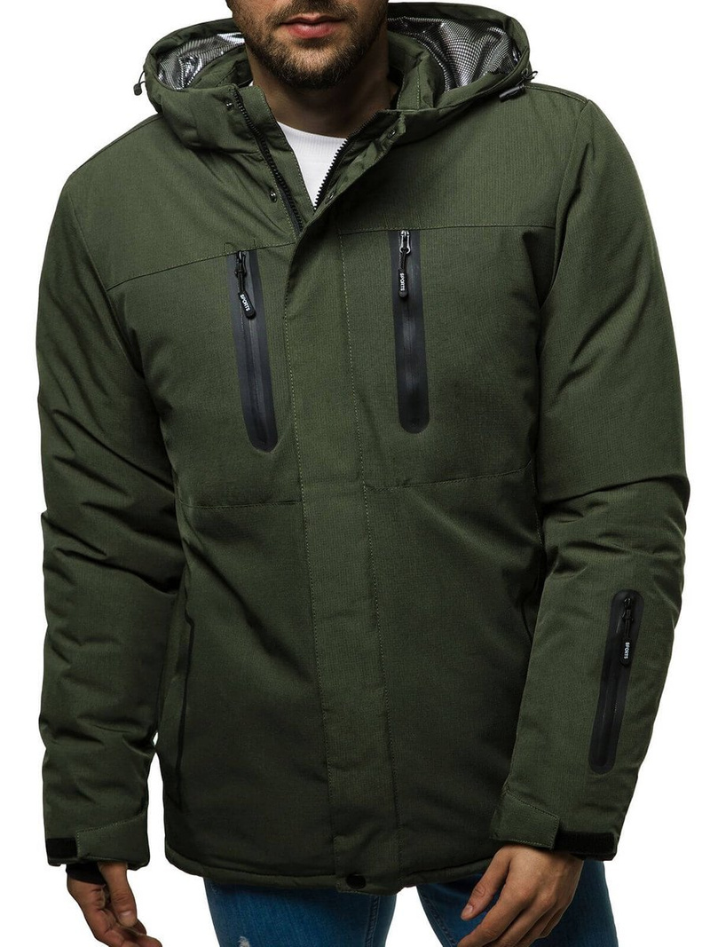 Kurtka zimowa męska khaki OZONEE O/9804