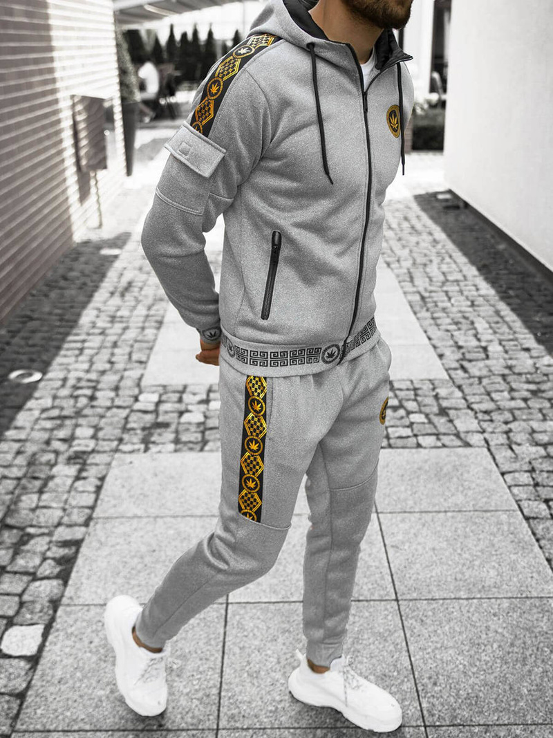 Спортивний костюм чоловічій сірий OZONEE O/HM500