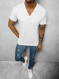 T-Shirt męski biały OZONEE NB/3013