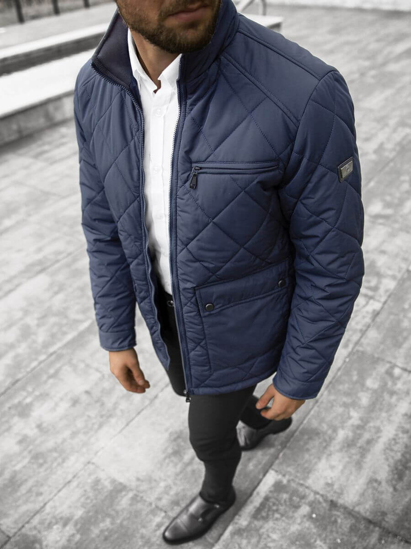 Kurtka przejściowa męska granatowa OZONEE JS/22M11/2