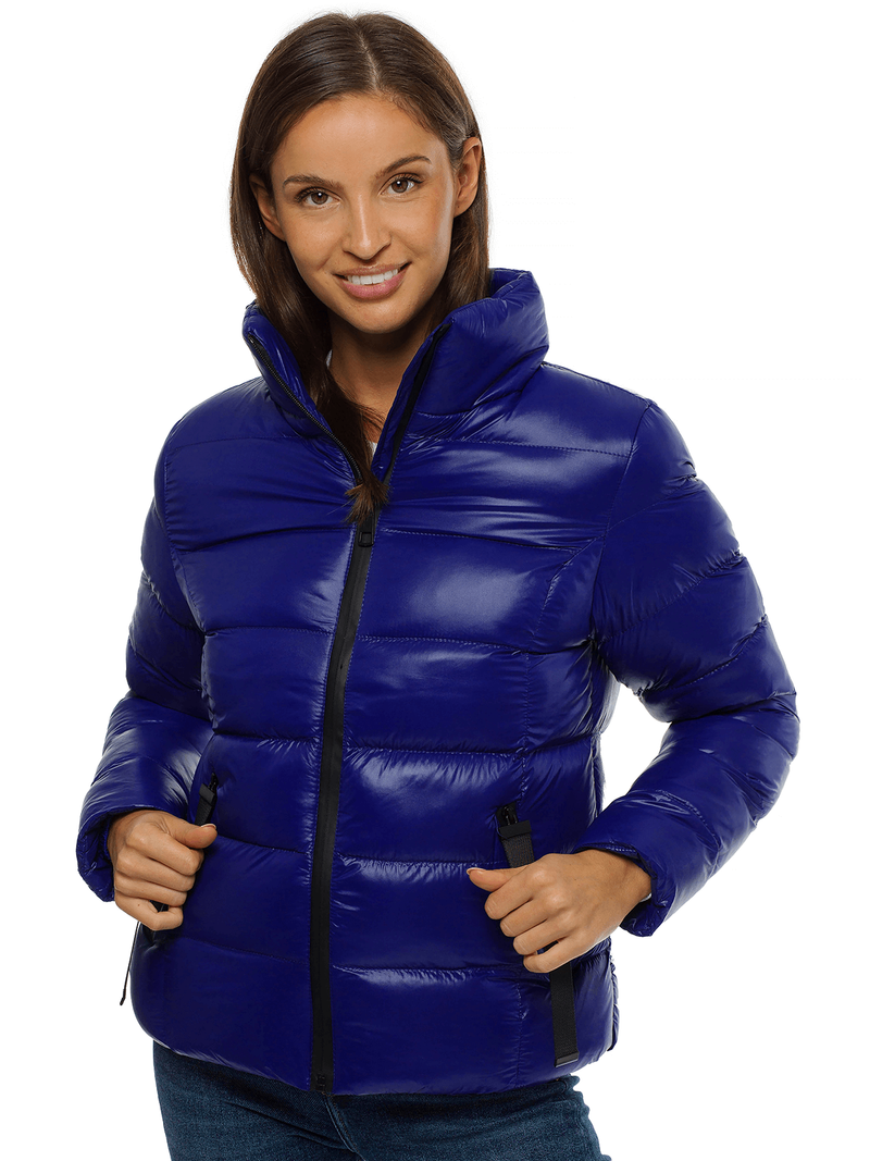 Kurtka pikowana damska granatowa OZONEE JS/M23061/9