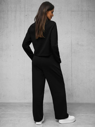 Komplet dresowy damski dwuczęściowy czarny OZONEE O/XYS3230