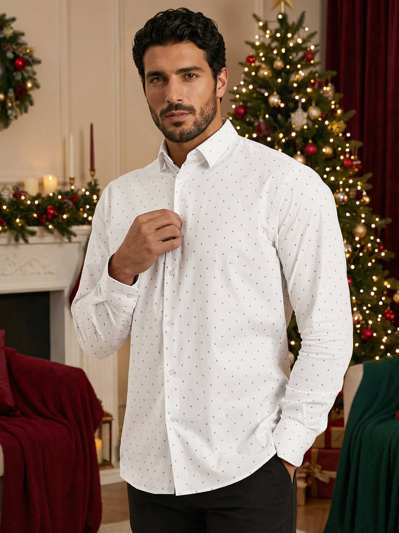 Cорочка чоловіча Бiла OZONEE V/V180Z