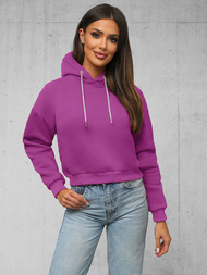 Bluza z kapturem damska ciemno-fioletowa OZONEE O/12102