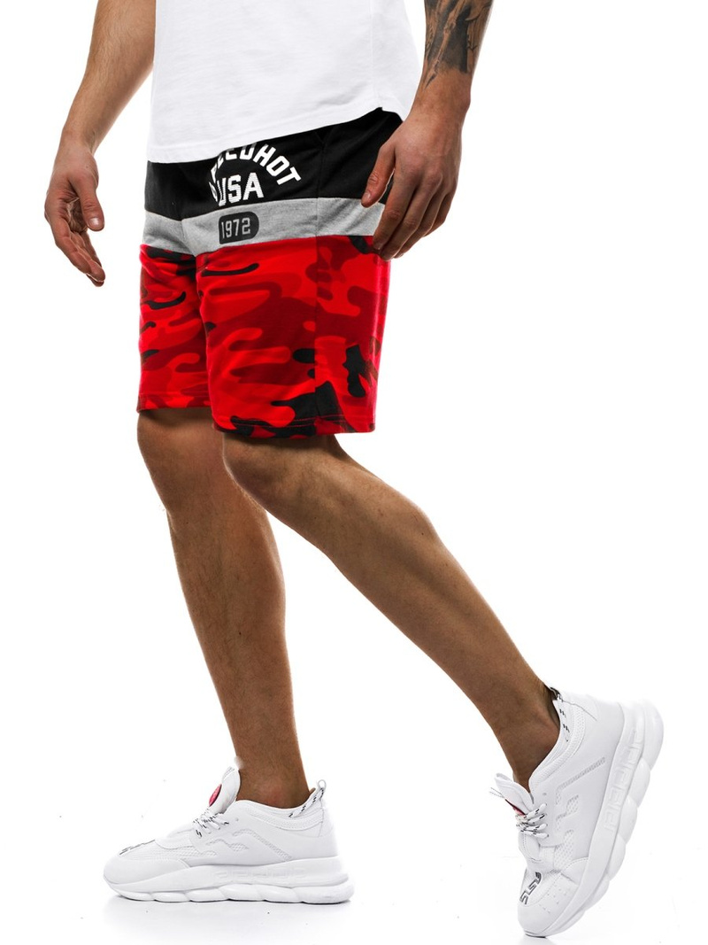 Spodenki męskie czerwone OZONEE JS/KK300157