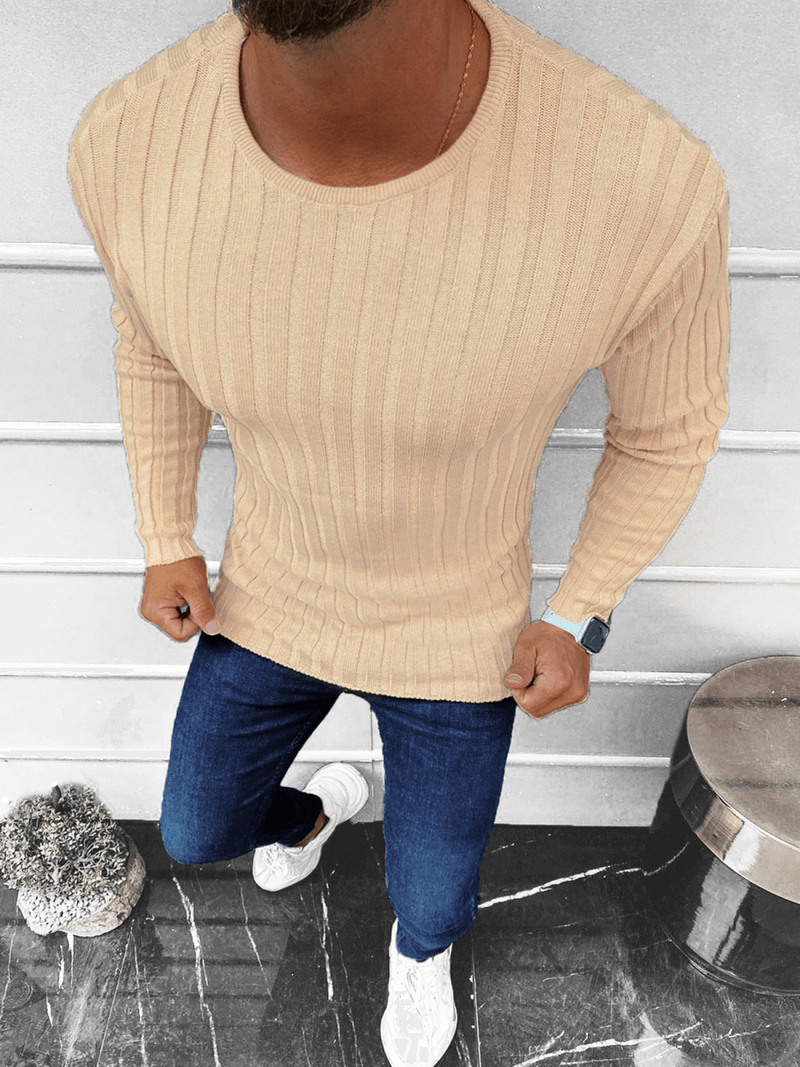 Светр чоловічій Бежевi OZONEE L/2701