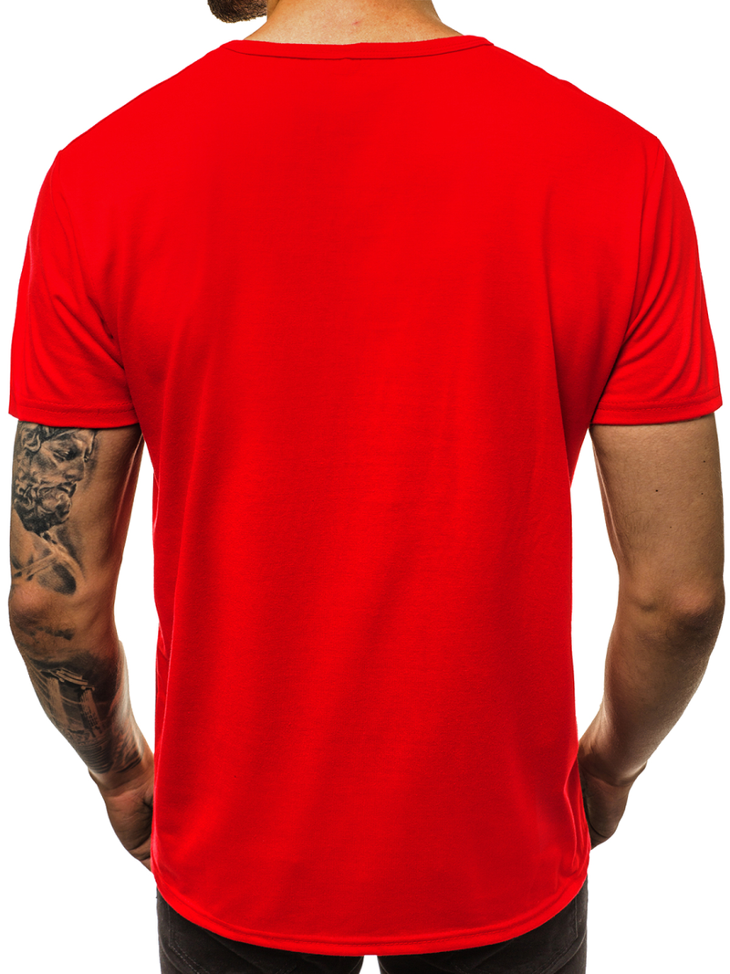 Футболка чоловіча Червона OZONEE JS/KS1945