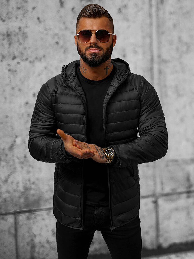 Куртка Чоловіча Чорна OZONEE JS/HM112/1Z