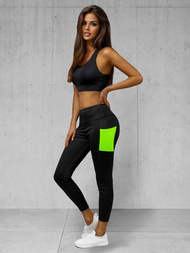 Legginsy damskie czarne OZONEE O/XL009/1