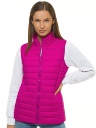 Kamizelka damska pikowana fuksja OZONEE JS/M23038/14