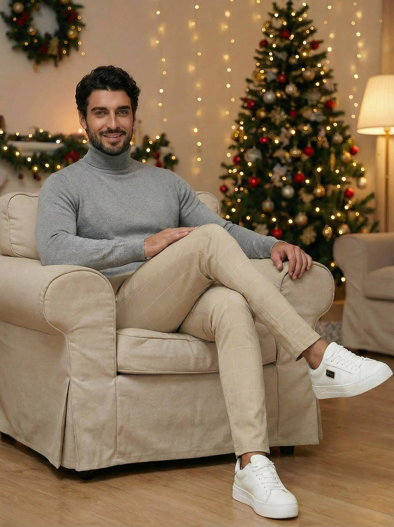 Штани чоловічі Бежевi OZONEE DJ/5505Z