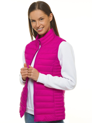 Kamizelka damska pikowana fuksja OZONEE JS/M23038/14