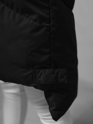 Стьобаний жіночий жилет чорний OZONEE JS/M788/392Z