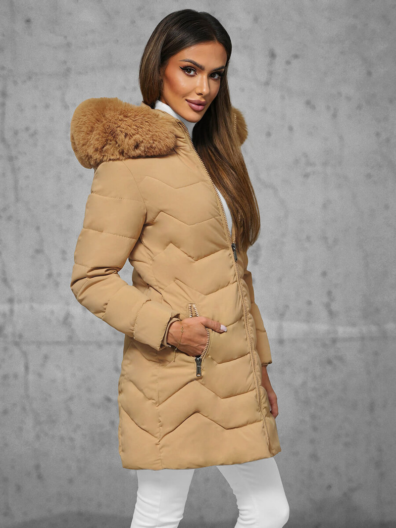 Куртка жіноча Бежева OZONEE JS/16M9121/62