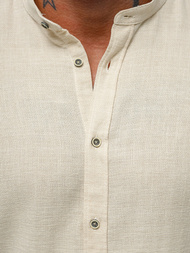 Класична сорочка чоловіча Бежева OZONEE O/V88