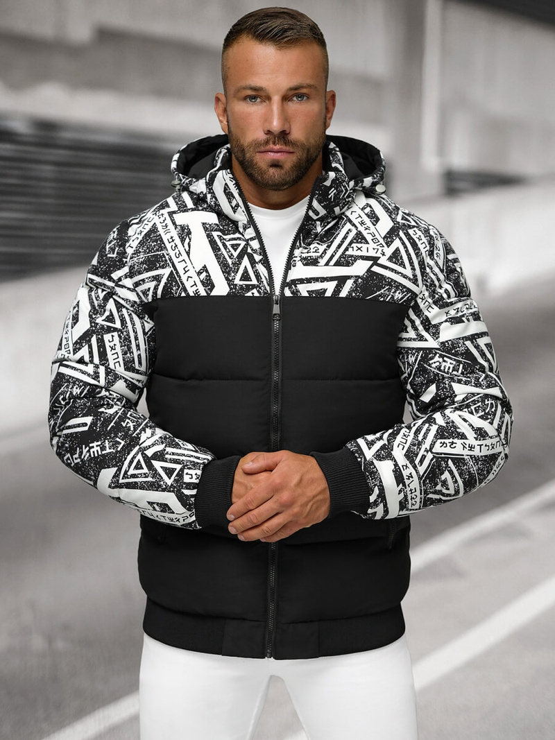 Куртка зимова чоловіча чорна OZONEE JS/31M5025/392