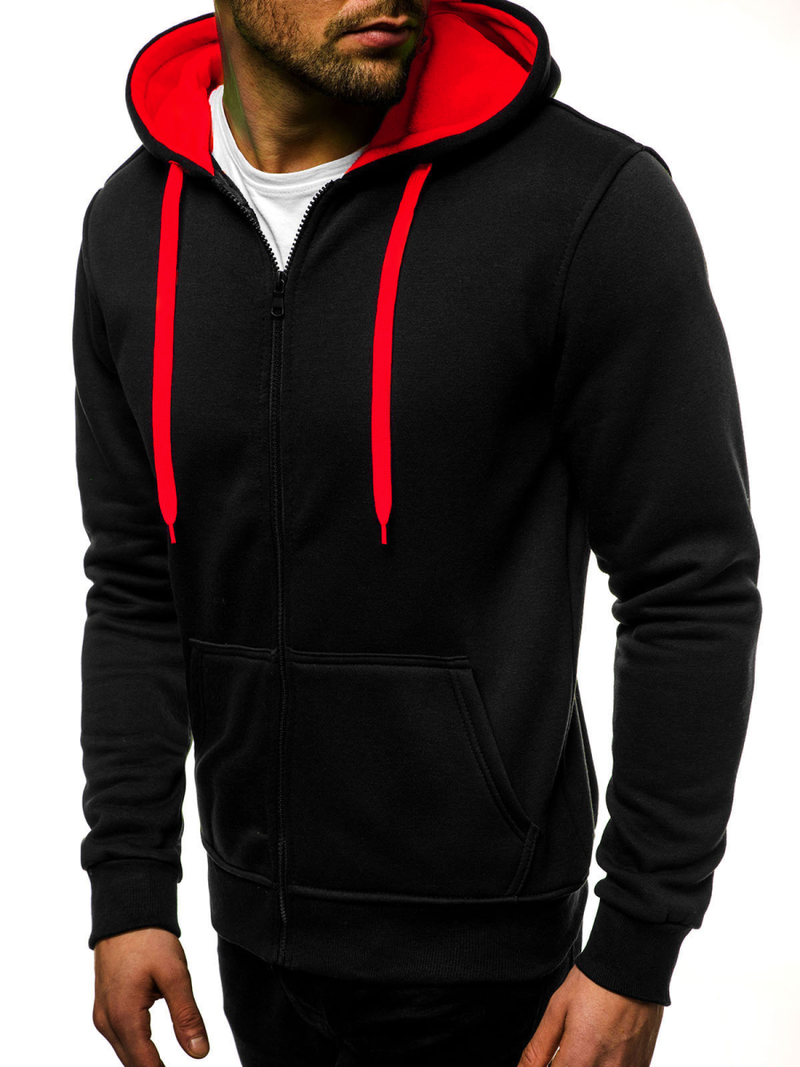 Толстовка чоловіча Чорно-Червона OZONEE JS/2013