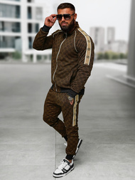 Спортивний костюм чоловічій Темно-Бежевi OZONEE O/FF5110AB