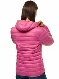 Kurtka przejściowa damska jasno-różowa OZONEE JS/M23036/42