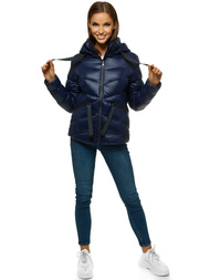 Kurtka zimowa damska granatowa OZONEE JS/M23066/2