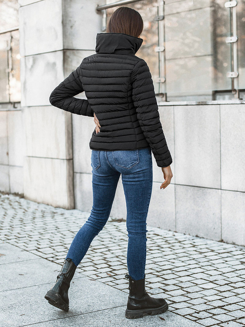 Kurtka przejściowa damska czarna OZONEE JS/M23063/1Z