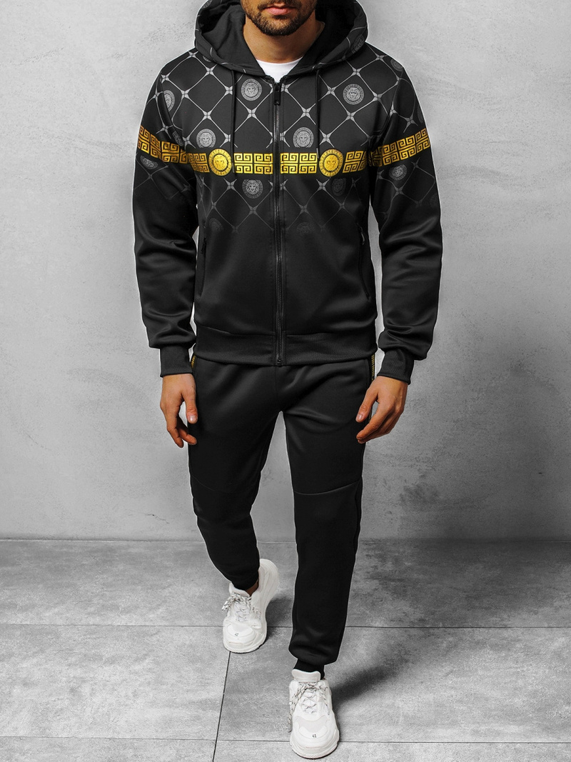 Спортивний костюм чоловічій Чорний OZONEE O/HM685Z