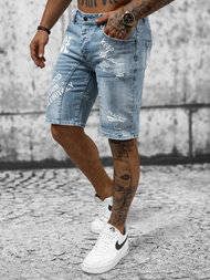 Spodenki męskie jeansowe niebieskie OZONEE NB/MP0259BC
