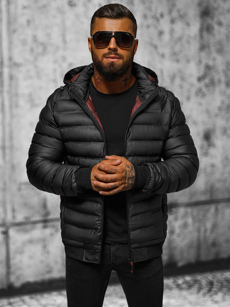 Куртка чоловіча чорна OZONEE JS/22M325/392