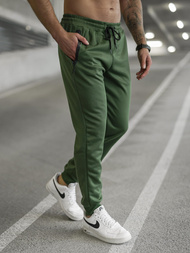 Spodnie dresowe męskie khaki OZONEE JS/17K1998/29