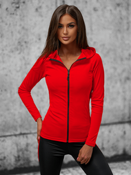 Bluza damska rozpinana czerwona OZONEE JS/HD153/5