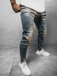 Spodnie jeansowe męskie niebieskie OZONEE DP/706