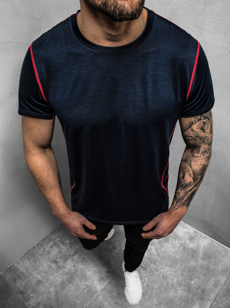 Футболка чоловіча Темно-Синi OZONEE JS/KS2104Z