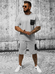 Komplet dresowy męski szary OZONEE JS/8C1132/2