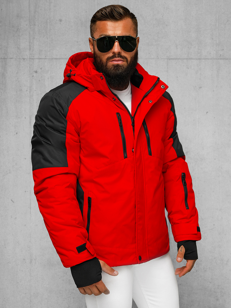 Kurtka zimowa męska czerwona OZONEE JS/91M9902/270Z