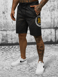 Spodenki dresowe męskie czarne OZONEE JS/8K1129/3