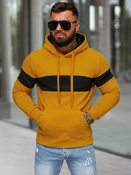 Bluza z kapturem męska camelowa OZONEE JS/8B1316/26