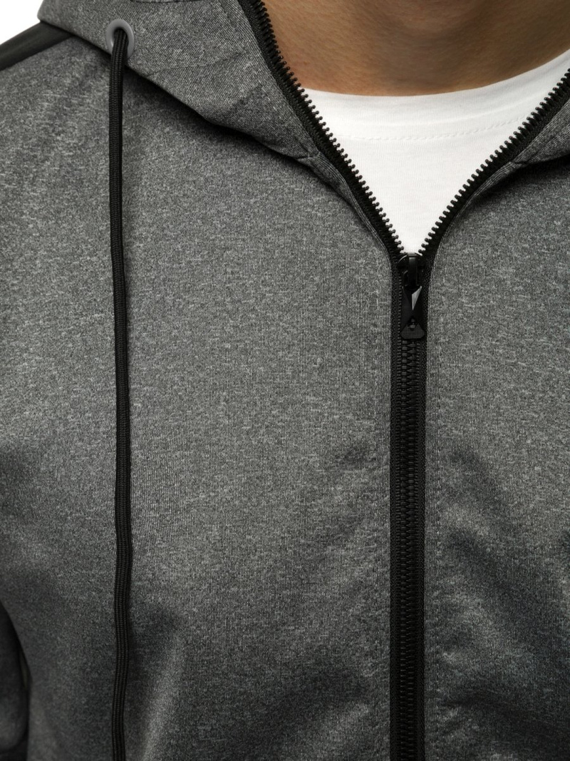 Bluza męska rozpinana grafitowa OZONEE JS/99005