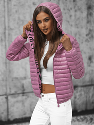 Kurtka damska dwustronna jasno-różowa OZONEE O/H953Z